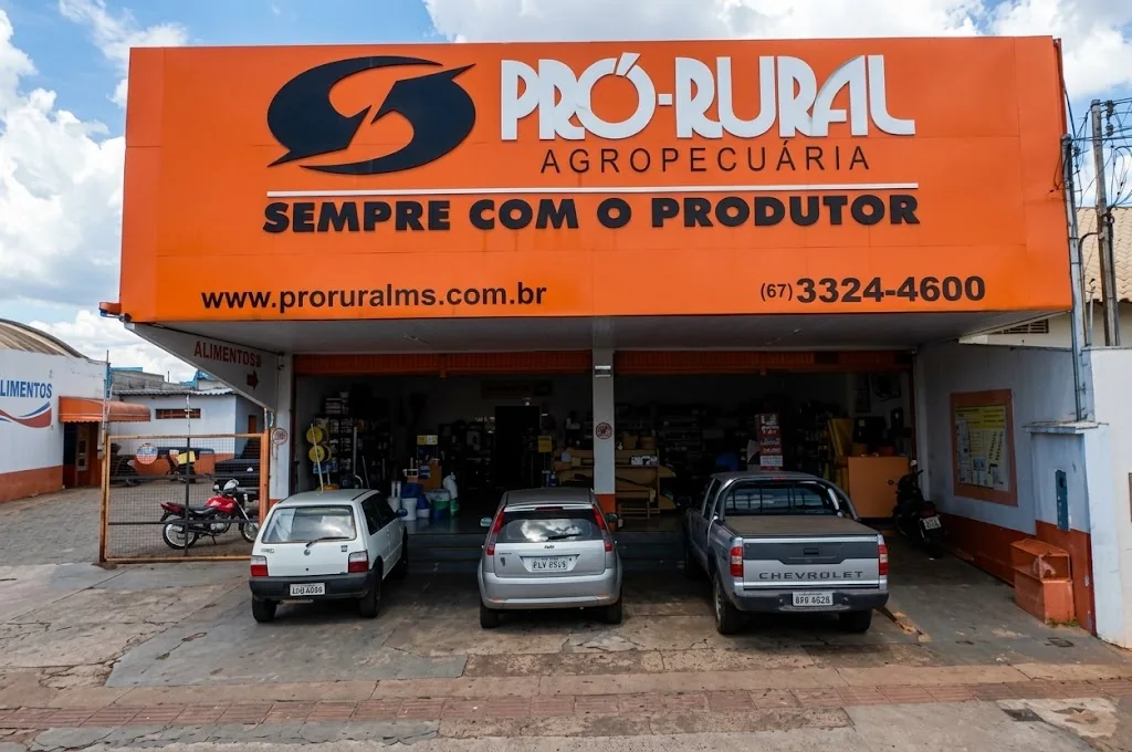 Fachada da Pró-Rural Agropecuária em Campo Grande